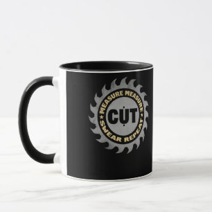 Mug Daddy Mesure Coupe Handyman Woodworker Fête des pè