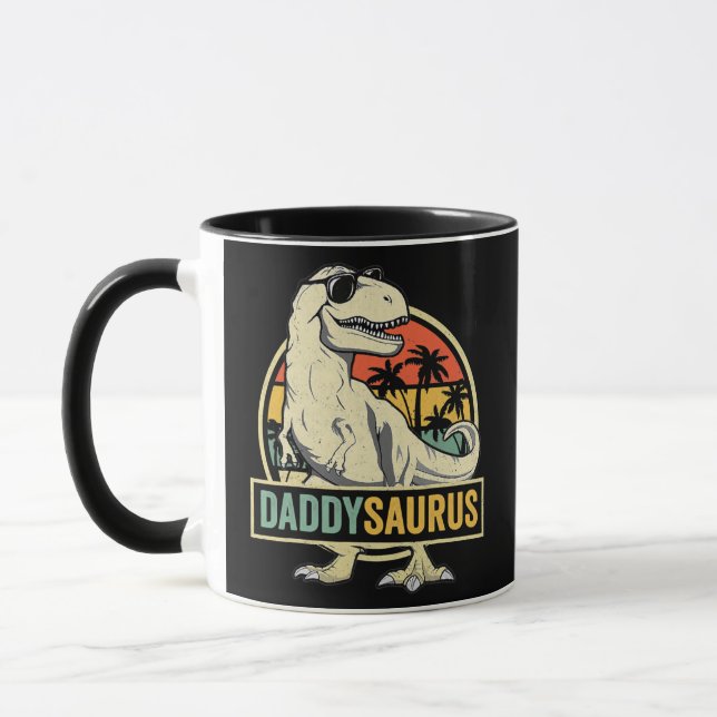 Mug Daddy Saurus T rex Dinosaur Famille de Fêtes des p (Gauche)