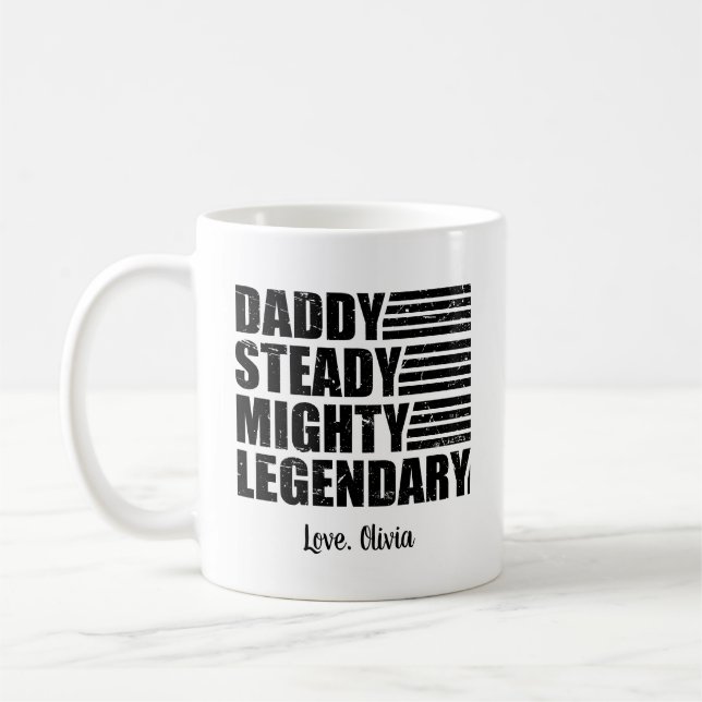 Mug Daddy Steady Mighty Légendaire Personnalisé (Gauche)