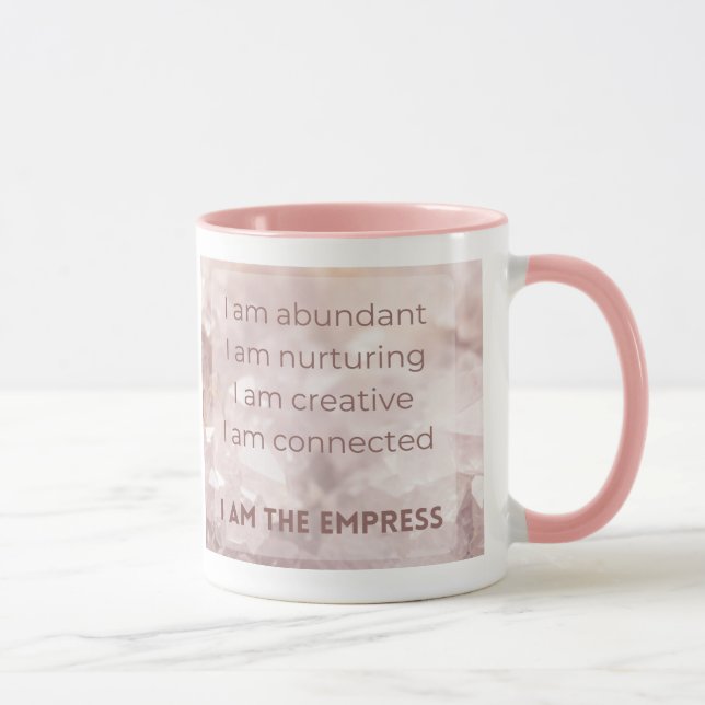 Mug d'affirmation de l'impératrice carte Tarot (Droite)