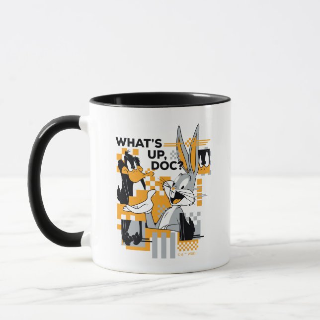 Mug DAFFY DUCK™ & BUGS BUNNY™ Glitch (Gauche)