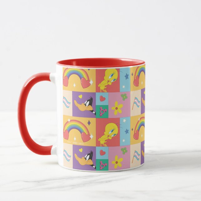 Mug DAFFY DUCK™ & TWEETY™ - Pride Pattern (Gauche)