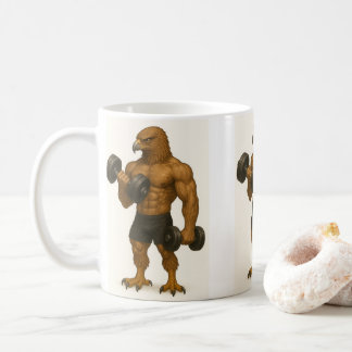 Mug d'aigle musclé - Coupe de café d'aigle fort