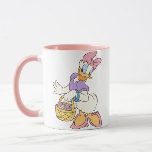 Mug Daisy Duck tenant un panier d'œufs de Pâques