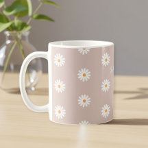 Daisy Flower Mug, Daisy Flower Mug, Custom Daisy
