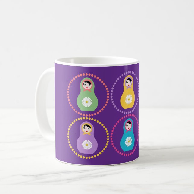 Mug Daisyflower Matryoshka (Devant gauche)