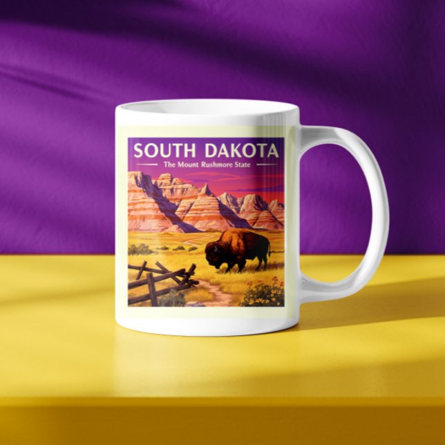 Mug Dakota du Sud vintage (Créateur téléchargé)