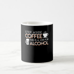 Mug D'alcool d'amant d'étape le café de côté ceci 