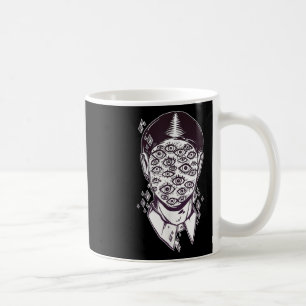 Mug Dali Surreal - Noir Retro Yeux Sur La Face Tatouag