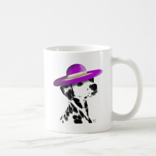 Mug Dalmate avec le casquette débordé large pourpre
