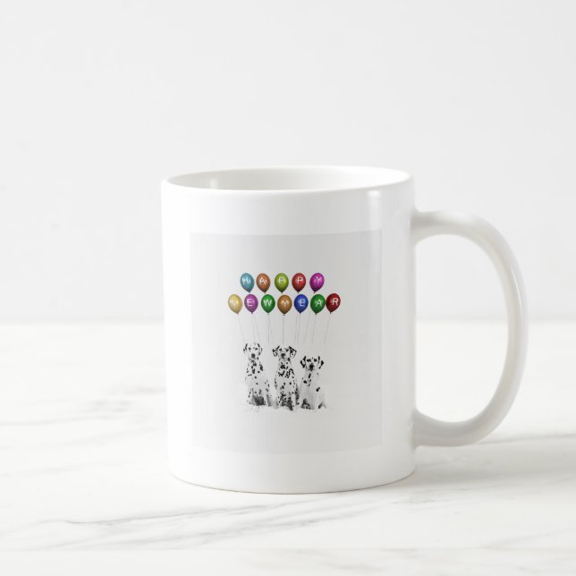 Mug Dalmatiens : Bonne année 2016 (Droite)