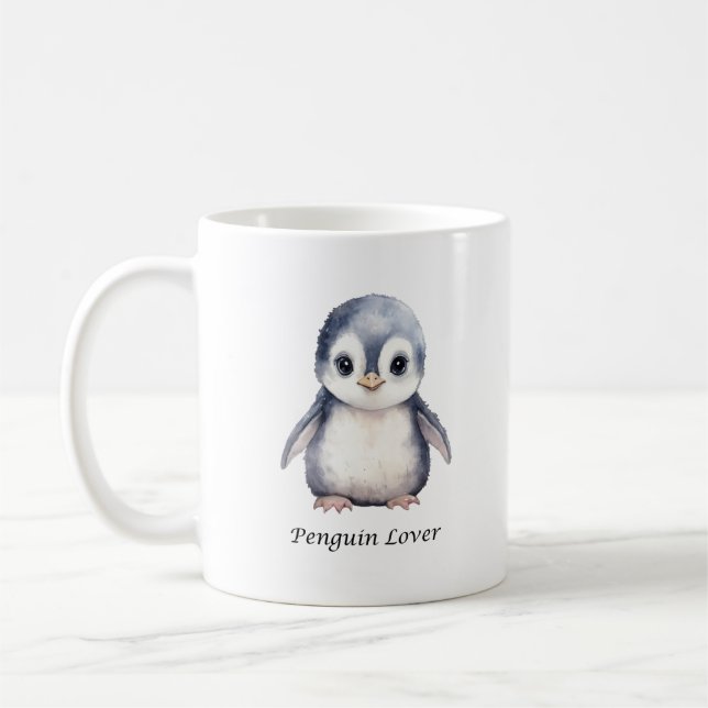 Mug d'amant de pingouin - Mug de pingouin mignon (Gauche)