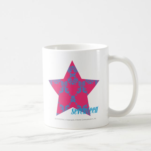 Mug Damask Aqua-Magenta 2 (Droite)