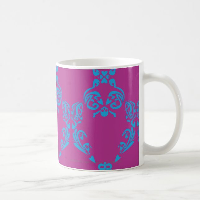 Mug Damassé Aqua-Pourpre (Droite)