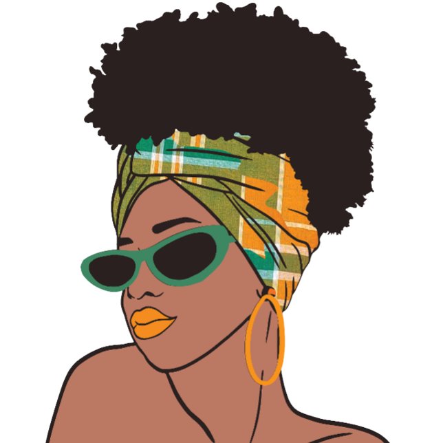 Mug Dame Afro de Montserrat avec enveloppement de Madr (Créateur téléchargé)