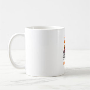 Mug Dame Chien Fou Aime Citrouille Carcasse de Poodle
