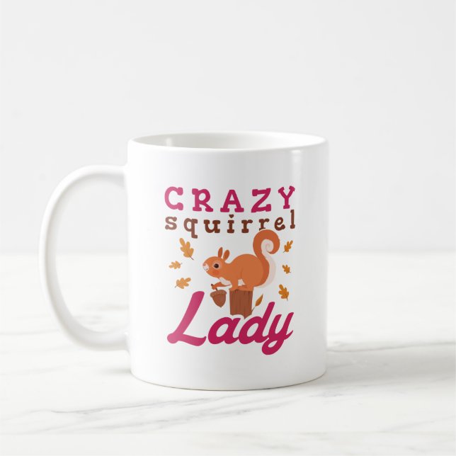 Mug Dame des écureuils fous (Gauche)