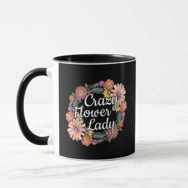Mug Dame des fleurs folles - Zinnia Gardener (Gauche)