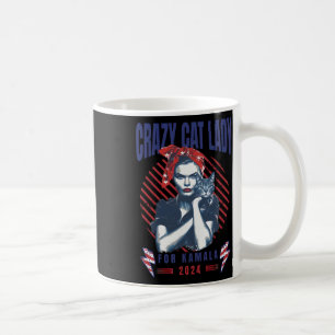 Mug Dame Du Chat Fou Pour Kamala 2024