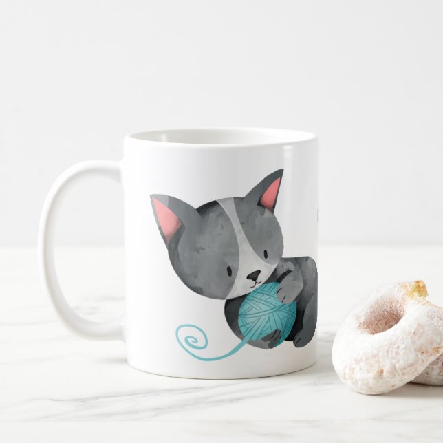 Mug Dame du Crazy Cat (Avec donut)