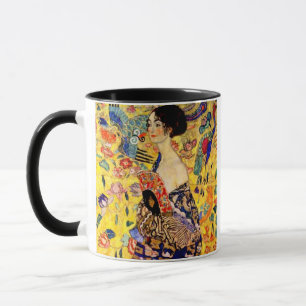 Mug Dame Gustav Klimt avec ventilateur