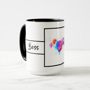Mug Dame patronne moderne blanche Sonneur de ballon 15