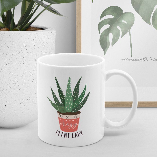 Mug Dame Plante folle | Amant Plante amusant (Créateur téléchargé)