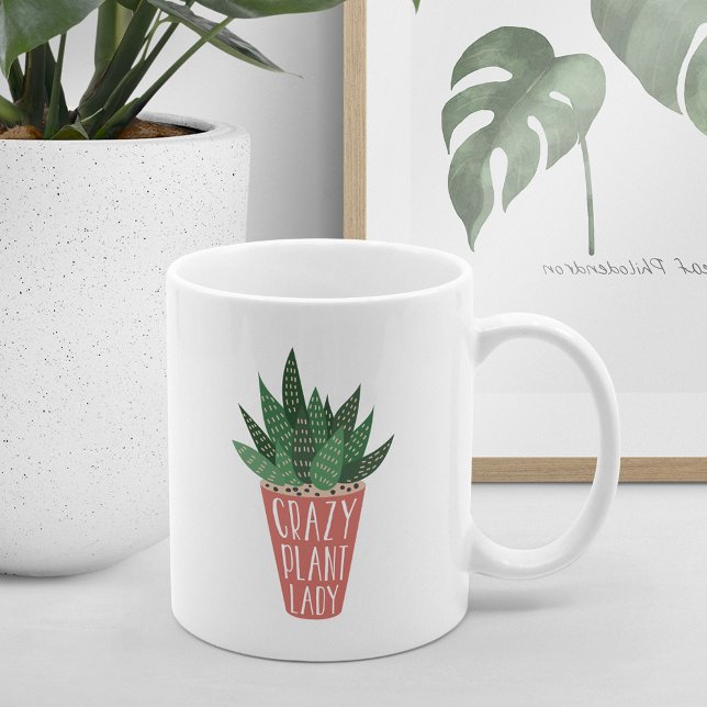 Mug Dame Plante folle | Amoureux Plantes amusants (Créateur téléchargé)
