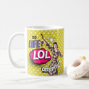 Mug Dame rétro de l'art pop de la bande dessinée drôle