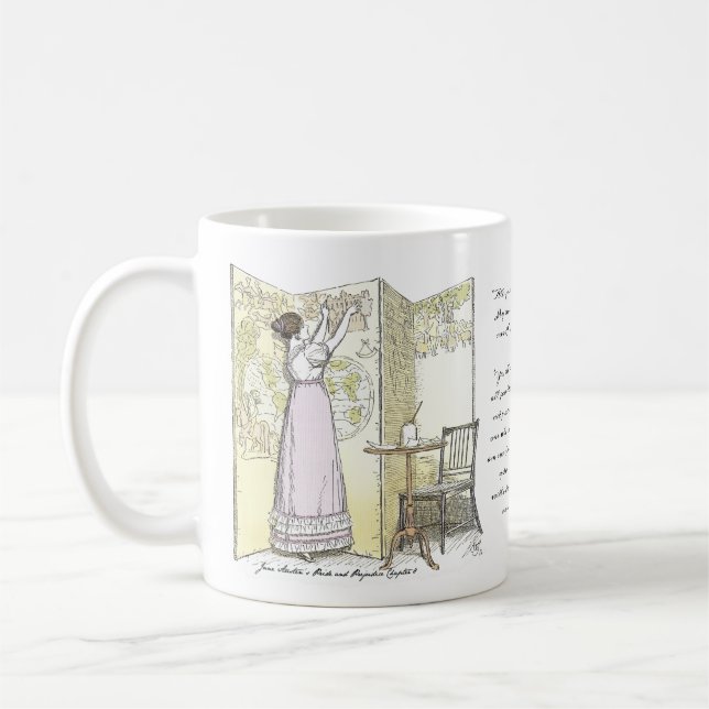 Mug Dames accomplies, Jane Austen Pride & Préjugés (Gauche)