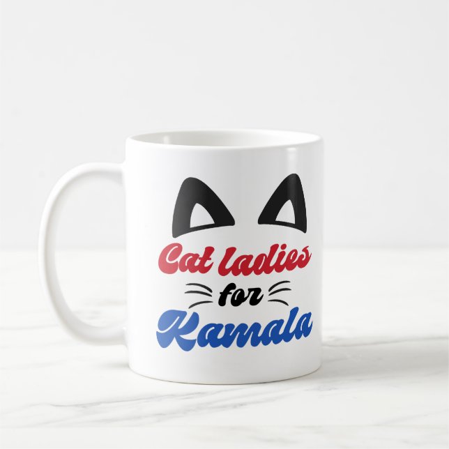 Mug Dames de chat pour Kamala Harris (Gauche)