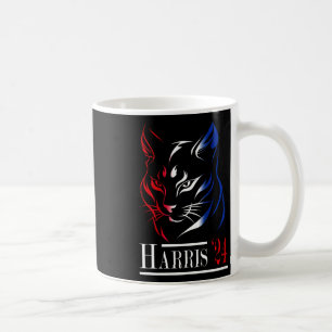 Mug Dames De Chat Pour Kamala Harris 2024 Drôle Chat H