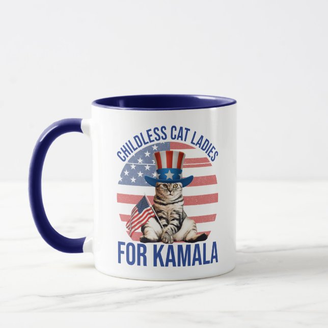 Mug Dames De Chat Sans Enfant Pour Kamala (Gauche)