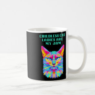 Mug Dames de chat sans enfants drôles démocrates 