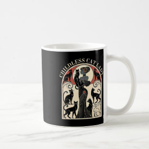 Mug Dames de chats sans enfants Karma de chat Rétro Dr