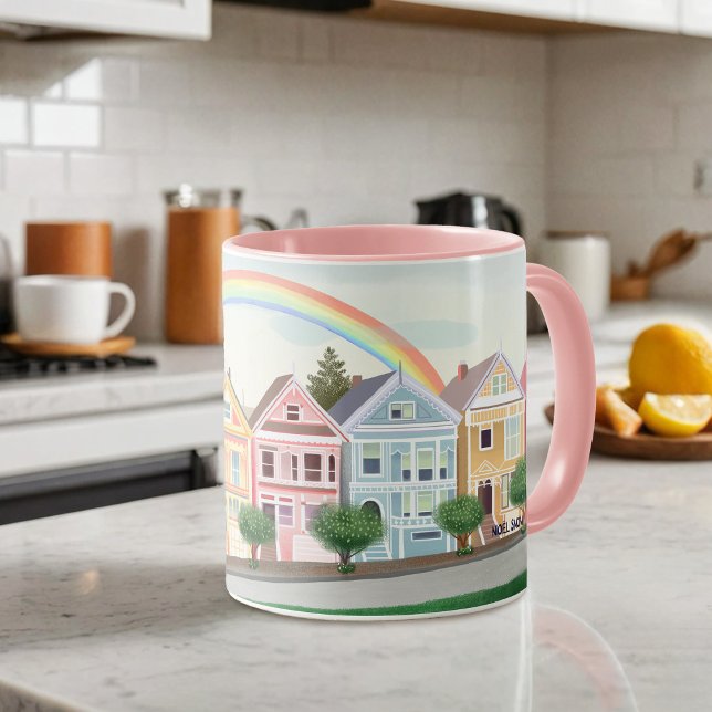 Mug Dames peintes de San Francisco Pastel (Créateur téléchargé)