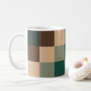 Mug Damier de Contrôles de Couleur Moderne