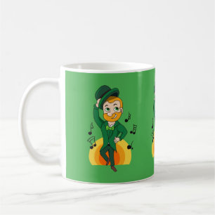 Mug Dancing leprechaun, dessin animé de la Saint Patri
