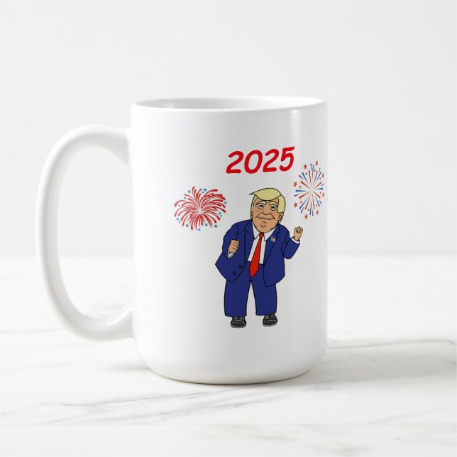 Mug Dancing Trump Design - 2025 (Gauche)