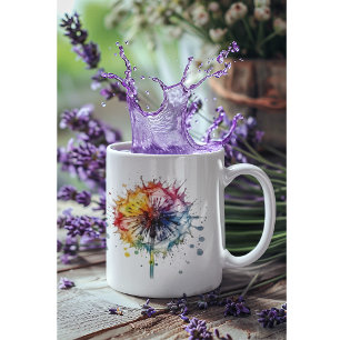 Mug Dandelion d'aquarelle vive