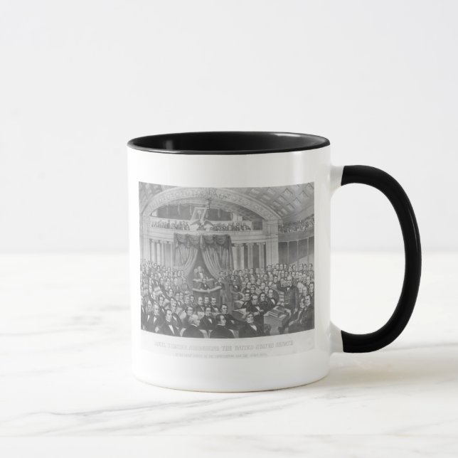 Mug Daniel Webster adressant les Etats-Unis (Droite)