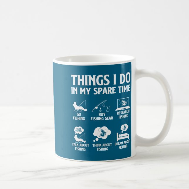 Mug Dans Choses Temps Libre Pêche Pêche (Droite)