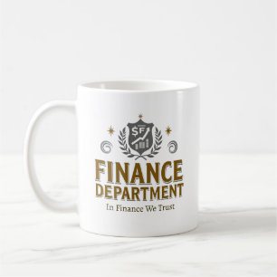 Mug Dans Finance nous faisons confiance - Nom personna