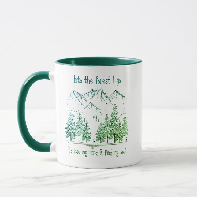 Mug Dans la forêt je vais perdre mon esprit Trouver mo (Gauche)