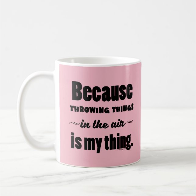 Mug Dans le tir d'Air mis cadeau de marteau de javelot (Gauche)