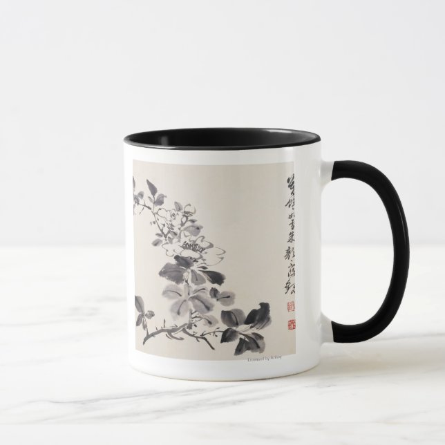 Mug Dans l'imitation du ½ de ¿ de Xu Weiï s fleurit (Droite)