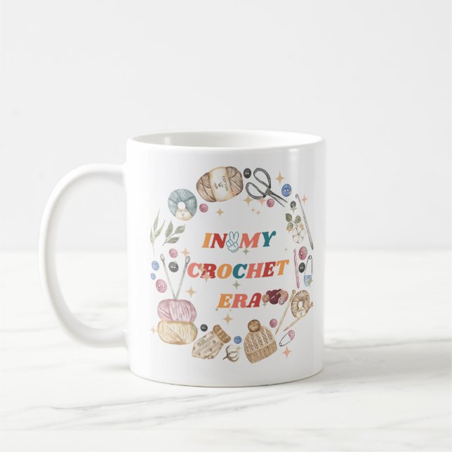 Mug Dans Ma chemise Crochet Era, Don de maman d'artisa (Gauche)