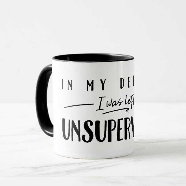Mug Dans Ma Défense, On M'A Laissé Sans Surveillance L (Devant gauche)