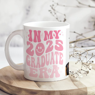 Mug "Dans mon ère de diplôme" Pink Retro Photo personn