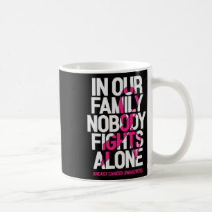 Mug Dans Notre Famille Personne ne combat seul le canc